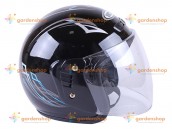 Фото - Шлем MD-В201 (открытый) черный с синим - VIRTUE