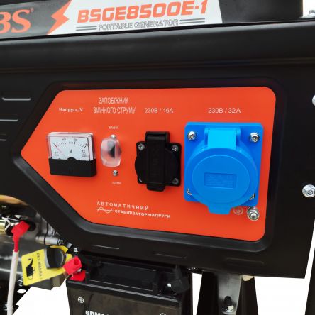 Фото - Бензиновый генератор AEROBS BSGE8500E-I однофазный на 7,5 кВт с авр и электростартером- Фото №6